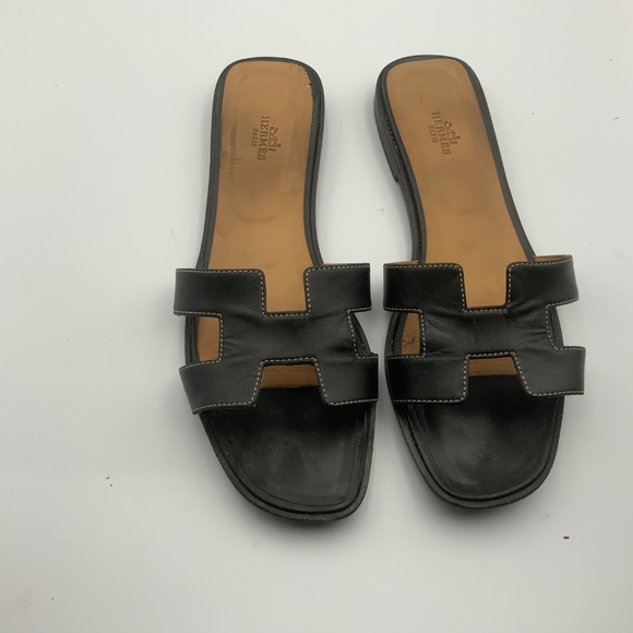 HERMES LEATHER SANDALS - Picture 2 of 6
